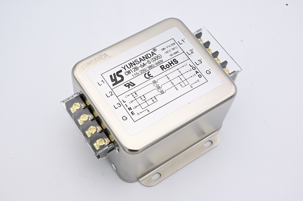 Three phase 12B/Q1BR series filters